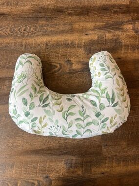 Boppy Nursing Pillow with Green Leaf Print
